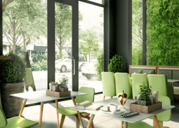 VARIOUS TYPES OF FURNITURE IN RESTAURANT